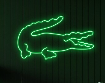 Crocodile Neon Sign Neon Sign Bedroom 