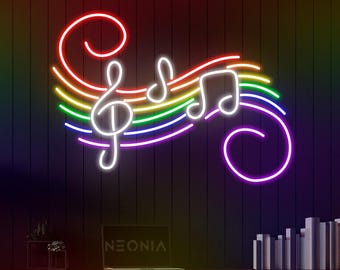 ネオンサイン Music niko and…（ニコアンド） インテリア LEDネオンサイン(MUSIC