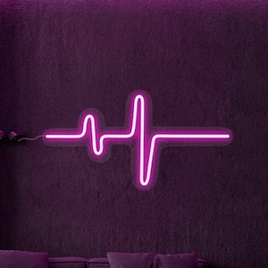 Neon Sign - Pulse Neon Sign, Custom Neon Sign, Neon Sign Bedroom, Neon Signs