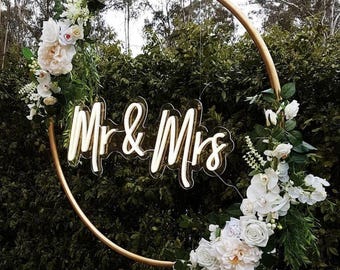 Custom Neon Schild für Hochzeit - Personalisiertes LED Namensschild, Hochzeitsdekoration, Romantische Wandkunst, Neon Geschenk Hochzeit