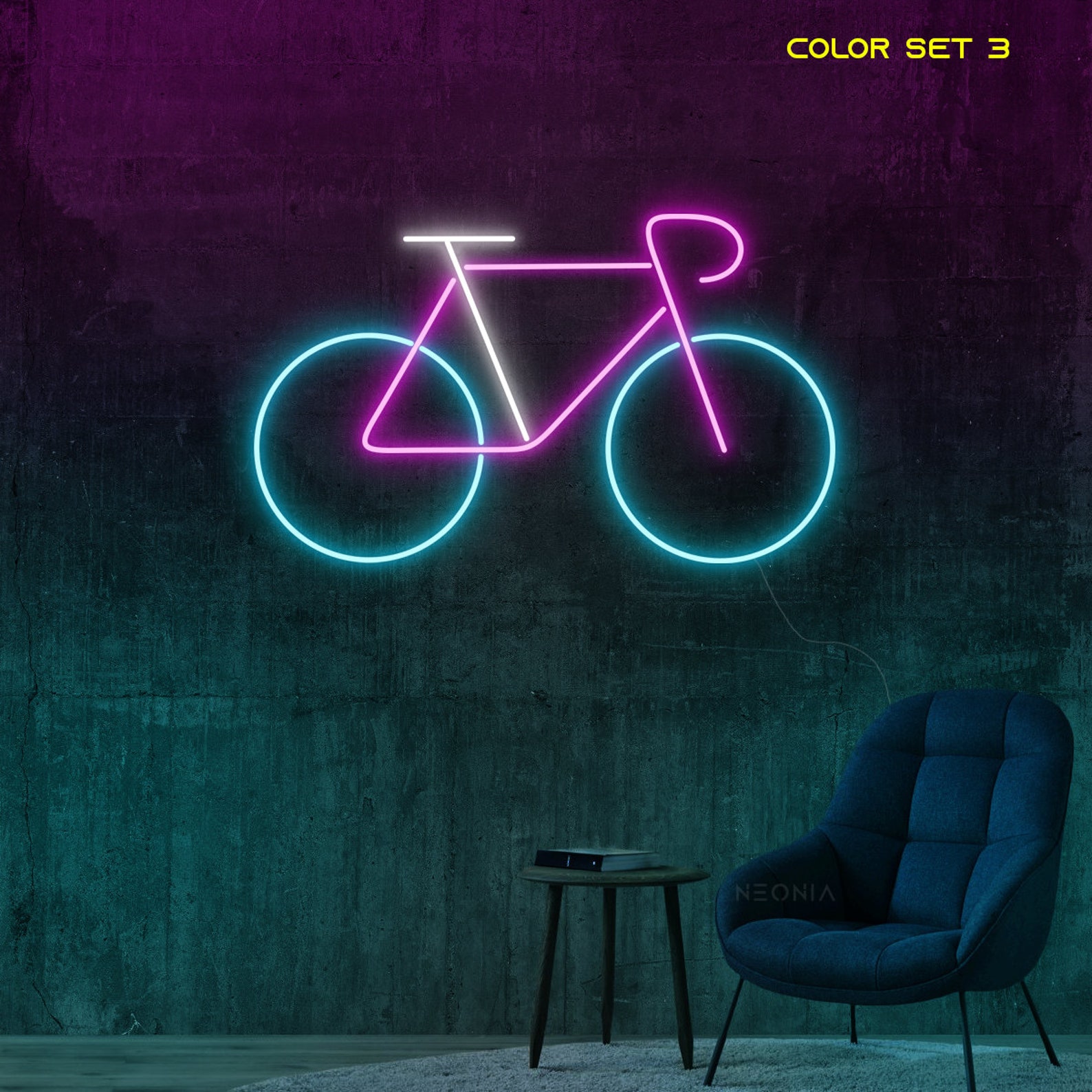 Bike Neon Sign LED Neon Sign Bike Wall Decor Wall Sign | Etsy