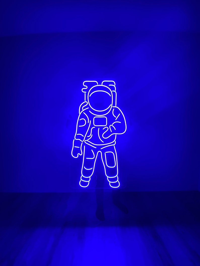 Astronaut Neon Sign - Neon Light, LED Sign, Neon Sign Bedroom, Neon Wall Sign