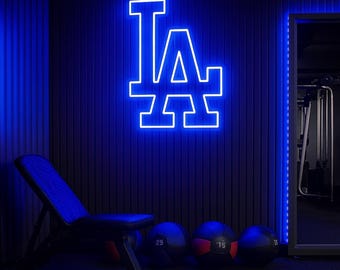 Los Angeles LA Neon Sign: Handmade LED Wall Light for Bar, Game Room