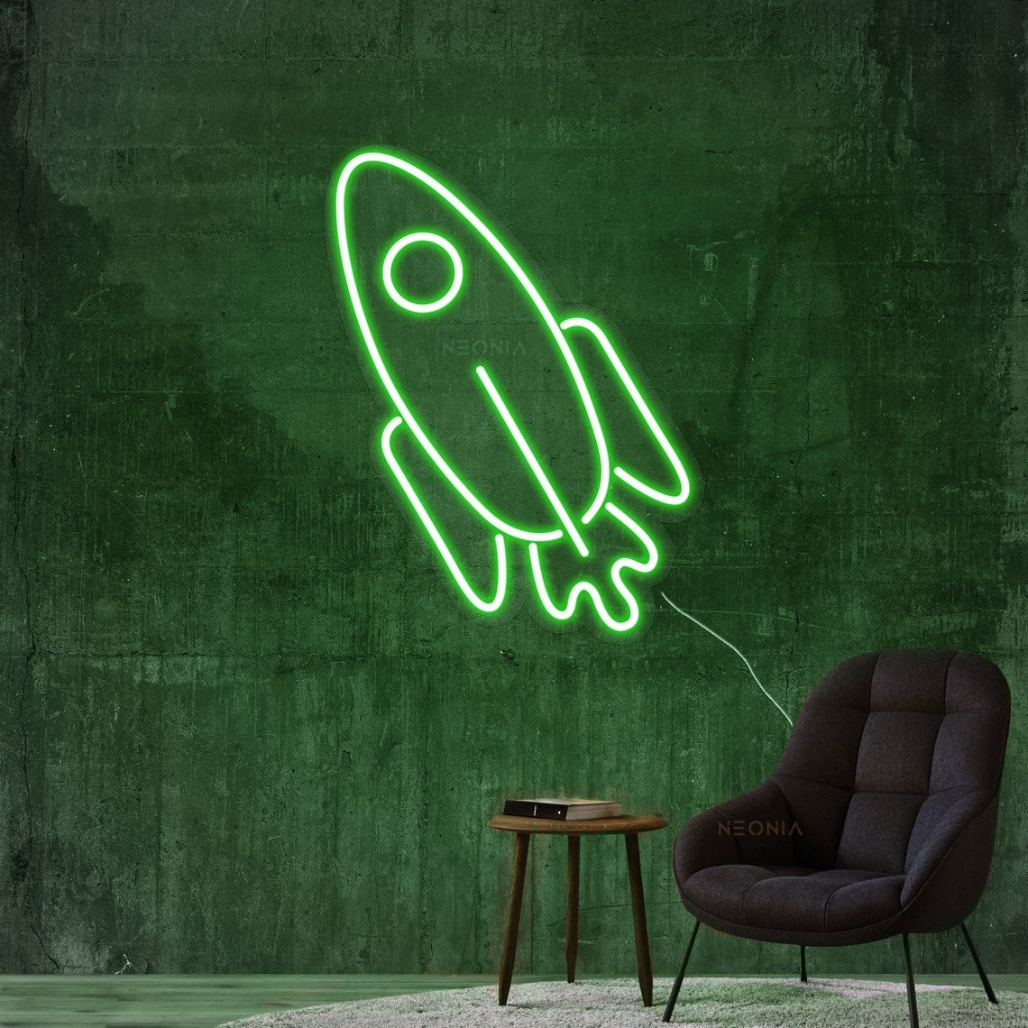 Rocket Neon Sign Bedroom Neon Sign Neon Wall Sign LED Etsy