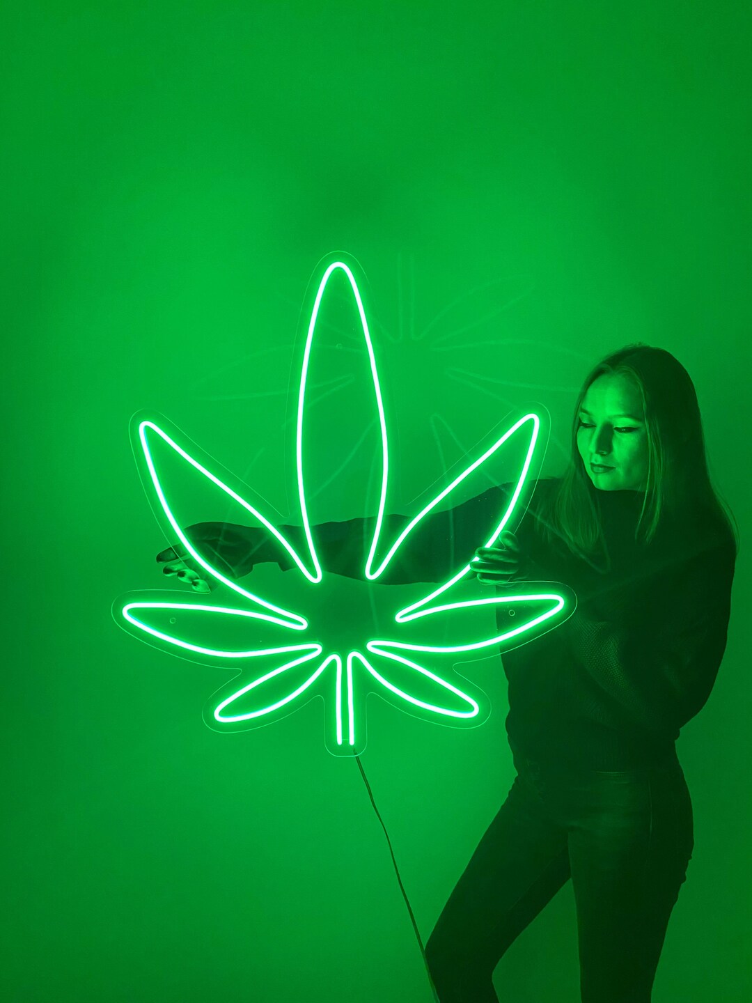 Cannabis Neon Sign Weed Neon Sign, Cannabis Decor, Weed Decor, Wall