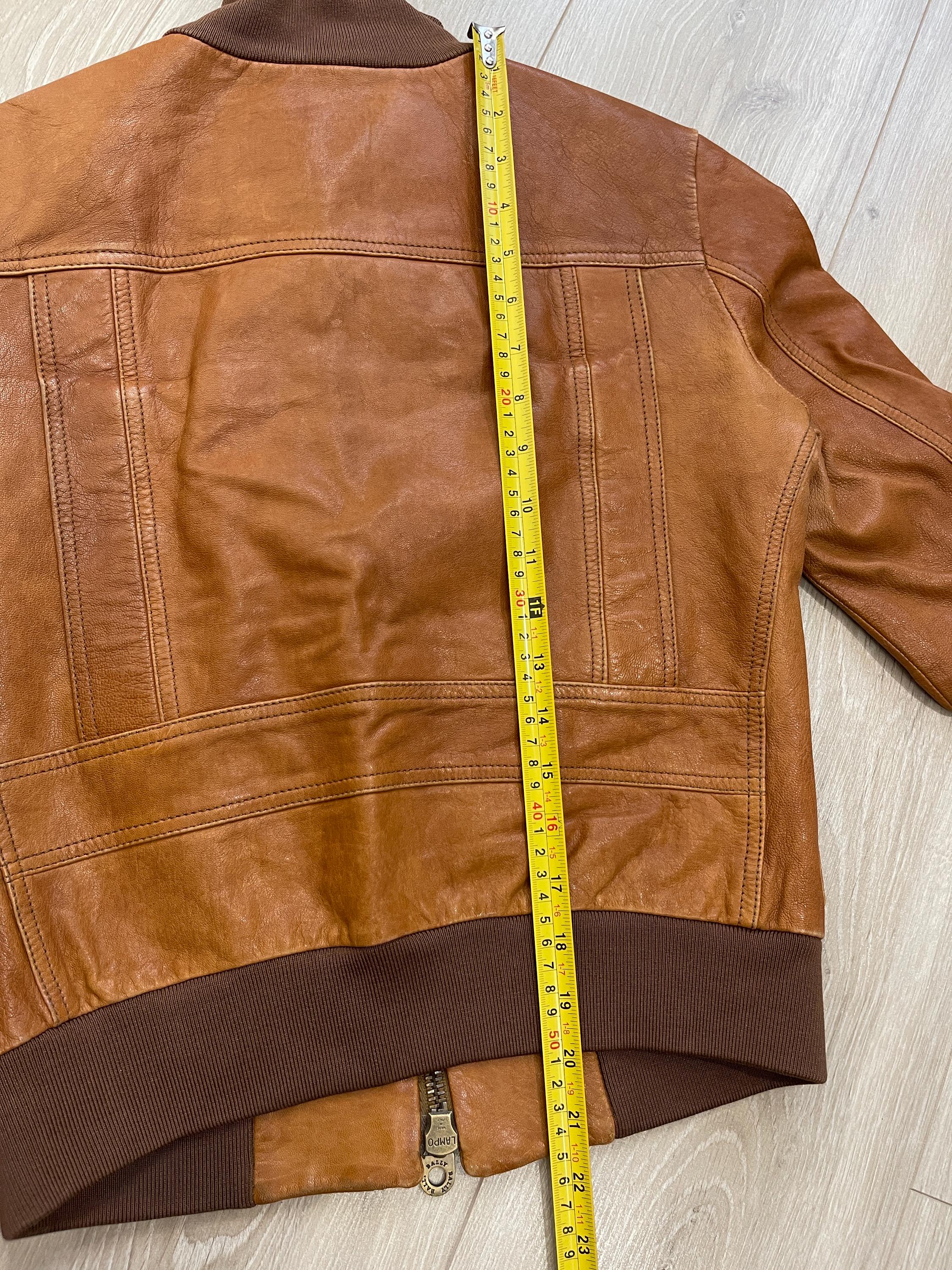 BALLY 希少レザーバイカージャケット ブラウン レディース