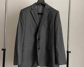 LOST特注【vintage】セットアップ ダブルスーツ シックブルー T/Rトロピカル ダブル ワイドセットアップ（スーツ