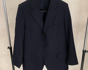 LORO PIANA WINDSOR rare Blazer blue Wool Men&#39;s suit Jacket Sport Coat