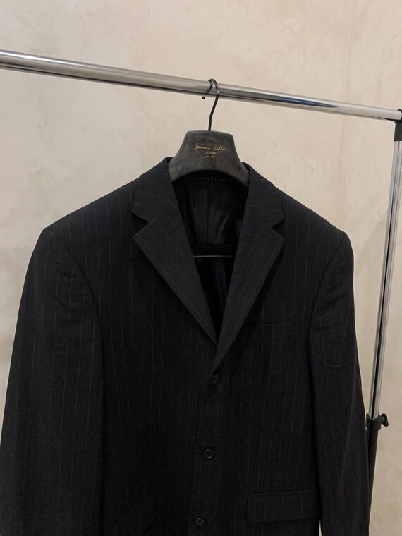 BALMAIN Men's Black Wool Single Breasted Suit Blazer Jacket