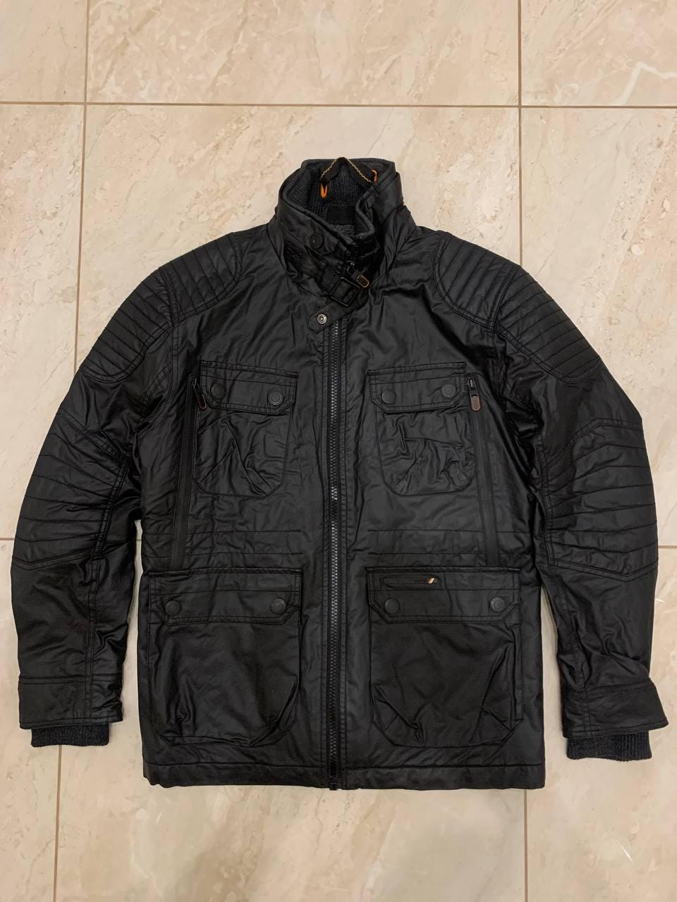 SUPERDRY Japan Herren Bikerjacke Kunstleder Moody Norse Motor