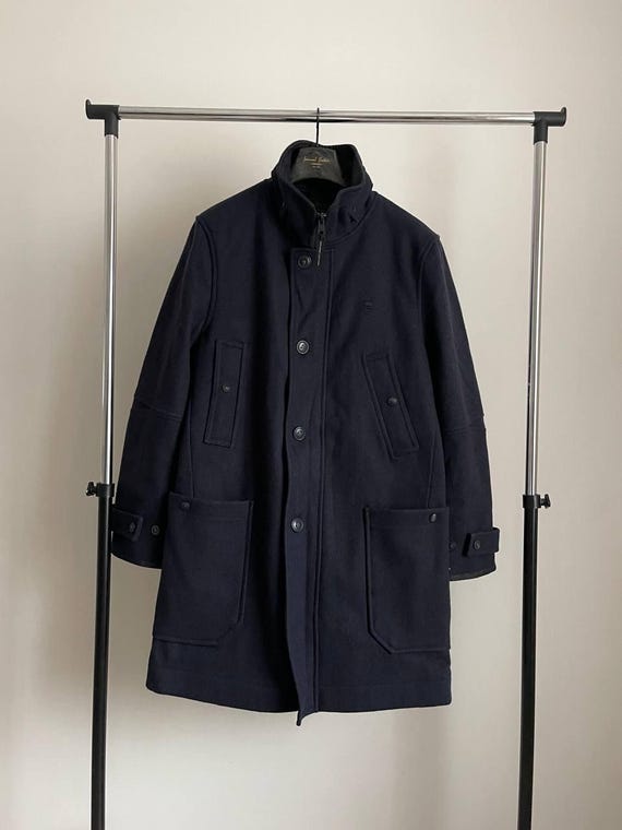 G-STAR RAW HEAVY デニム オーバーコート ジャケット コート メンズ 