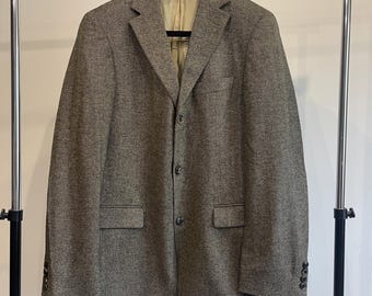 Vintage BOSS Hugo Boss "Rossellini" Tweed Blazer | Virgin Wool & Silk Blend | Size EU 94 US 38L-40L