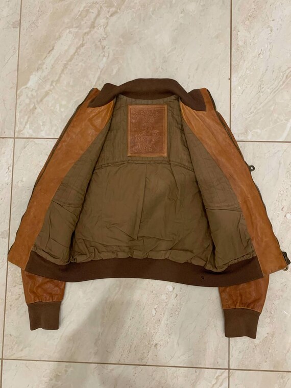 BALLY 希少レザーバイカージャケット ブラウン レディース