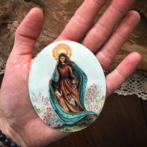 Virgin Mary Catholic Sticker, Mantle of Mary Sticker, Our Lady of Guadalupe Waterproof Sticker,  Catholic Gift for kids and teenagers