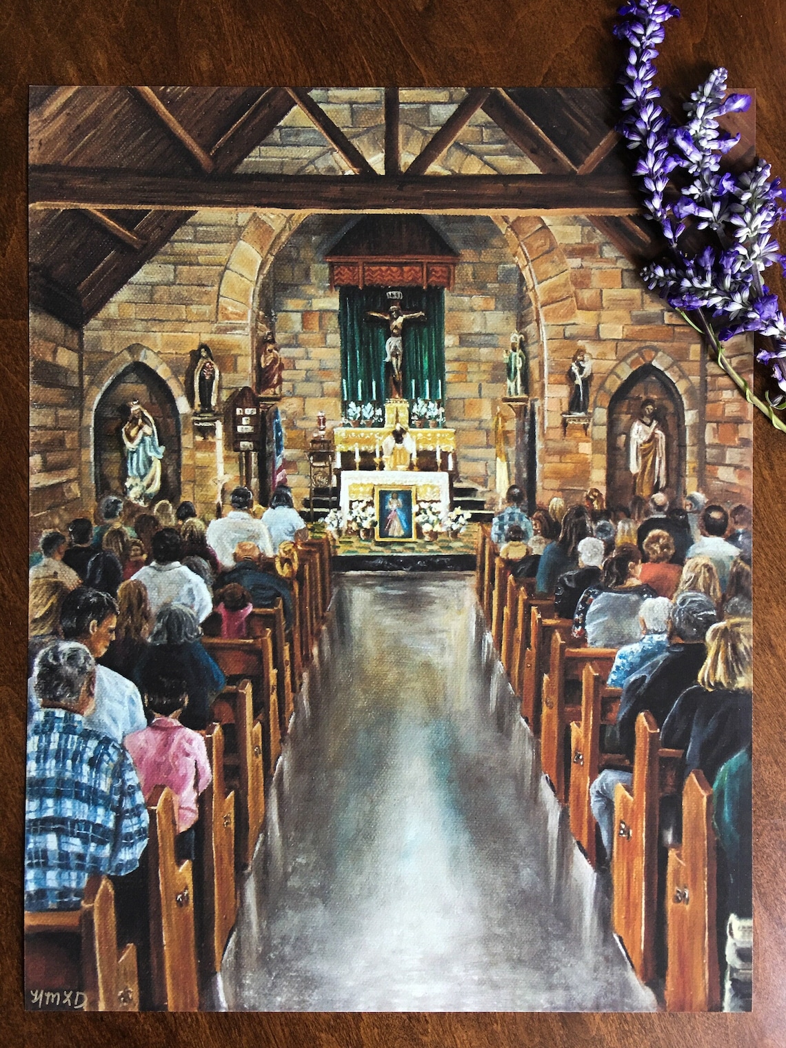 Catholic Mass Wall Art Print Catholic Home Decor Catholic Gift for