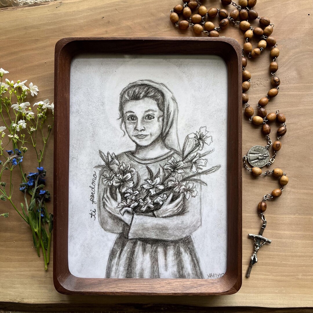 Saint Maria Goretti Art Print 5x7"| Catholic Gift for Confirmations and ...