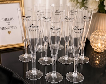 Personalized Champagne Flutes | Custom Wedding Glasses | Bridal Party Gift