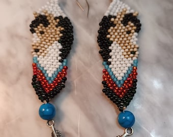 Beaded Horse Head Earrings