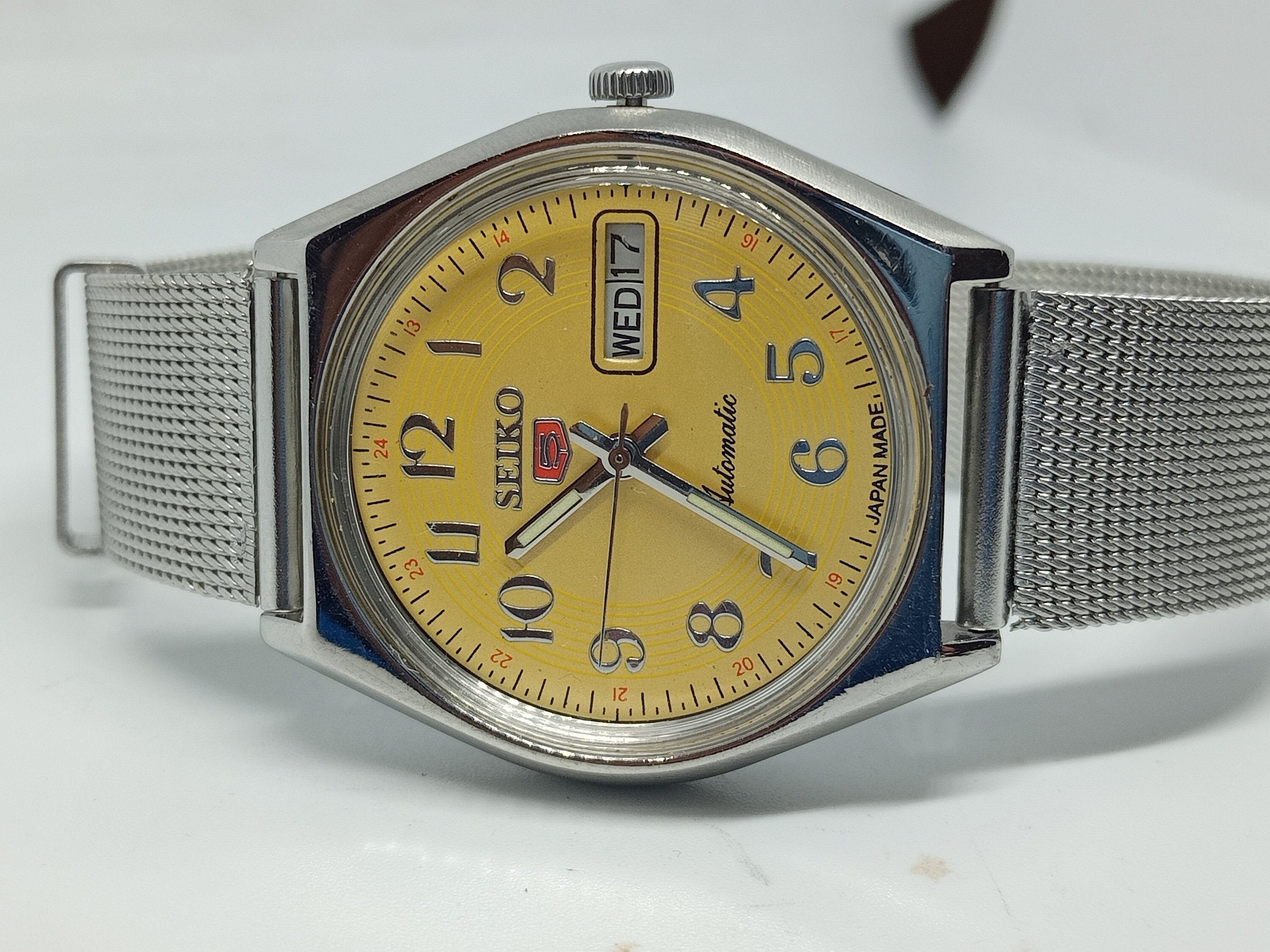 1980's Vintage Seiko 5 Automatic 21 Jewels Mechanical - Etsy