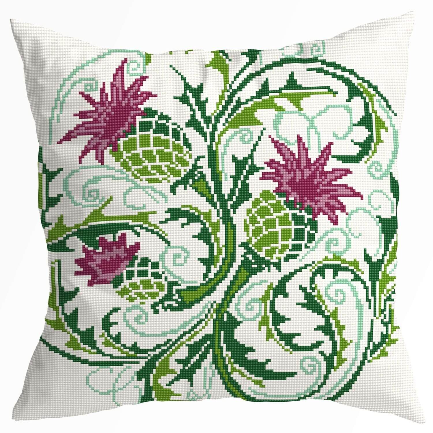 Tapestry Cushion Kit Thistle Field Contemporary tapestry kit Etsy