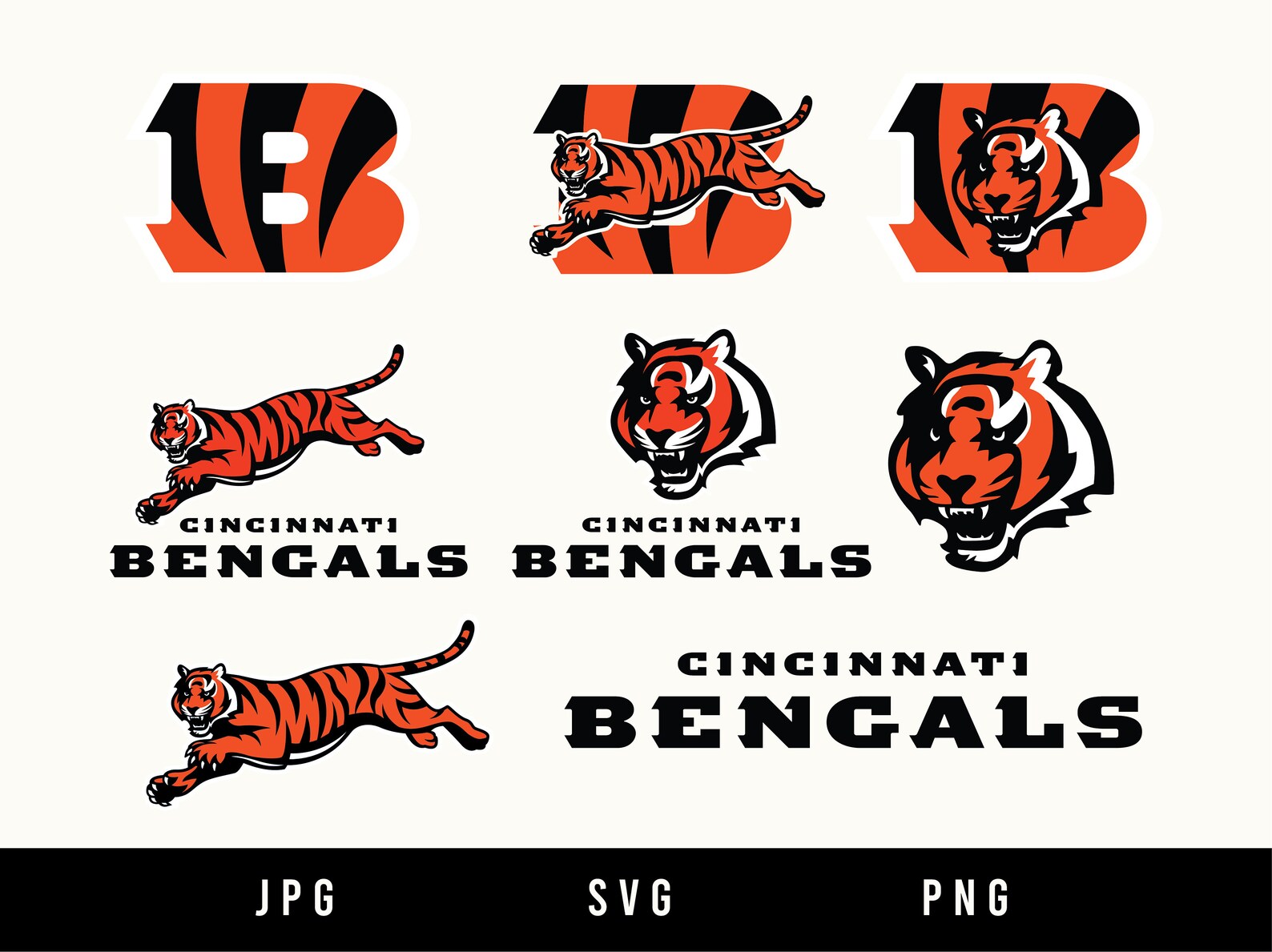 Cincinnati Bengals Logo Instant Download SVG PNG JPG Etsy