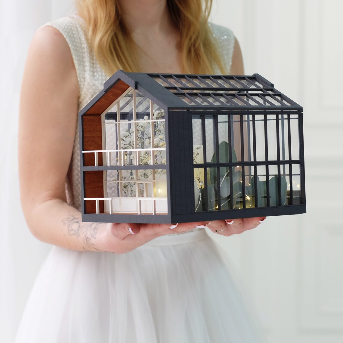 Wedding Card Box Glass Terrarium envelope box Wedding money Etsy