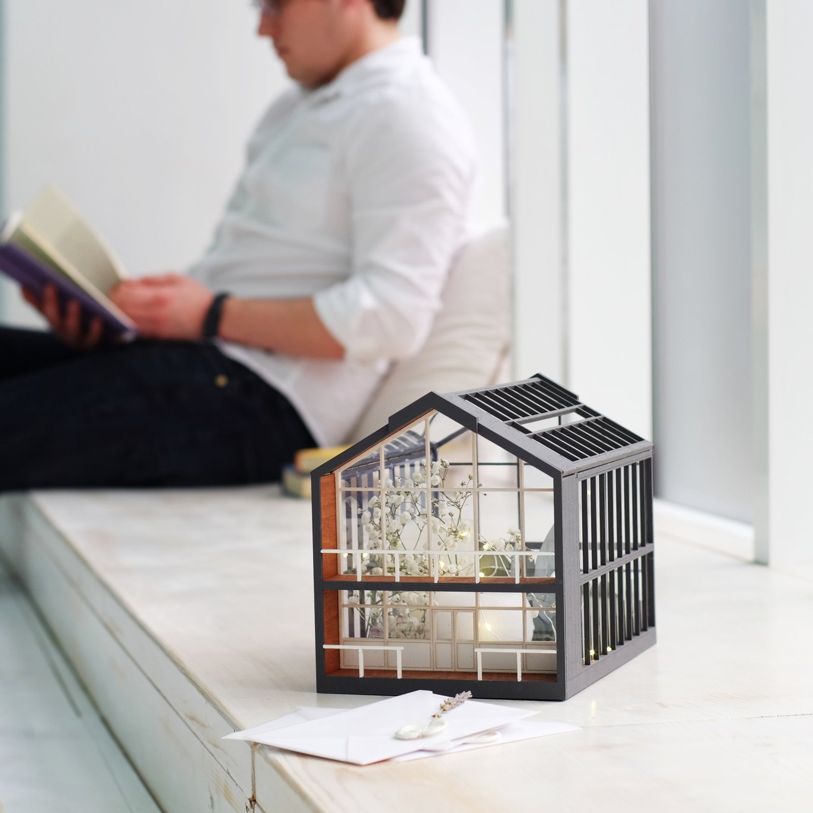 Wedding Card Box Glass Terrarium envelope box Wedding money Etsy