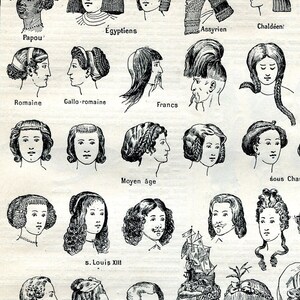 1897 Vintage Hairstyles. Antique Hair Fashion Timeline. - Etsy 1897 Vintage Hairstyles. Antique Hair Fashion Timeline. - Etsy