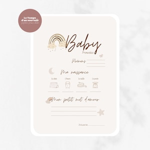 Baby prediction cards to download and print - baby shower - Gender reveal