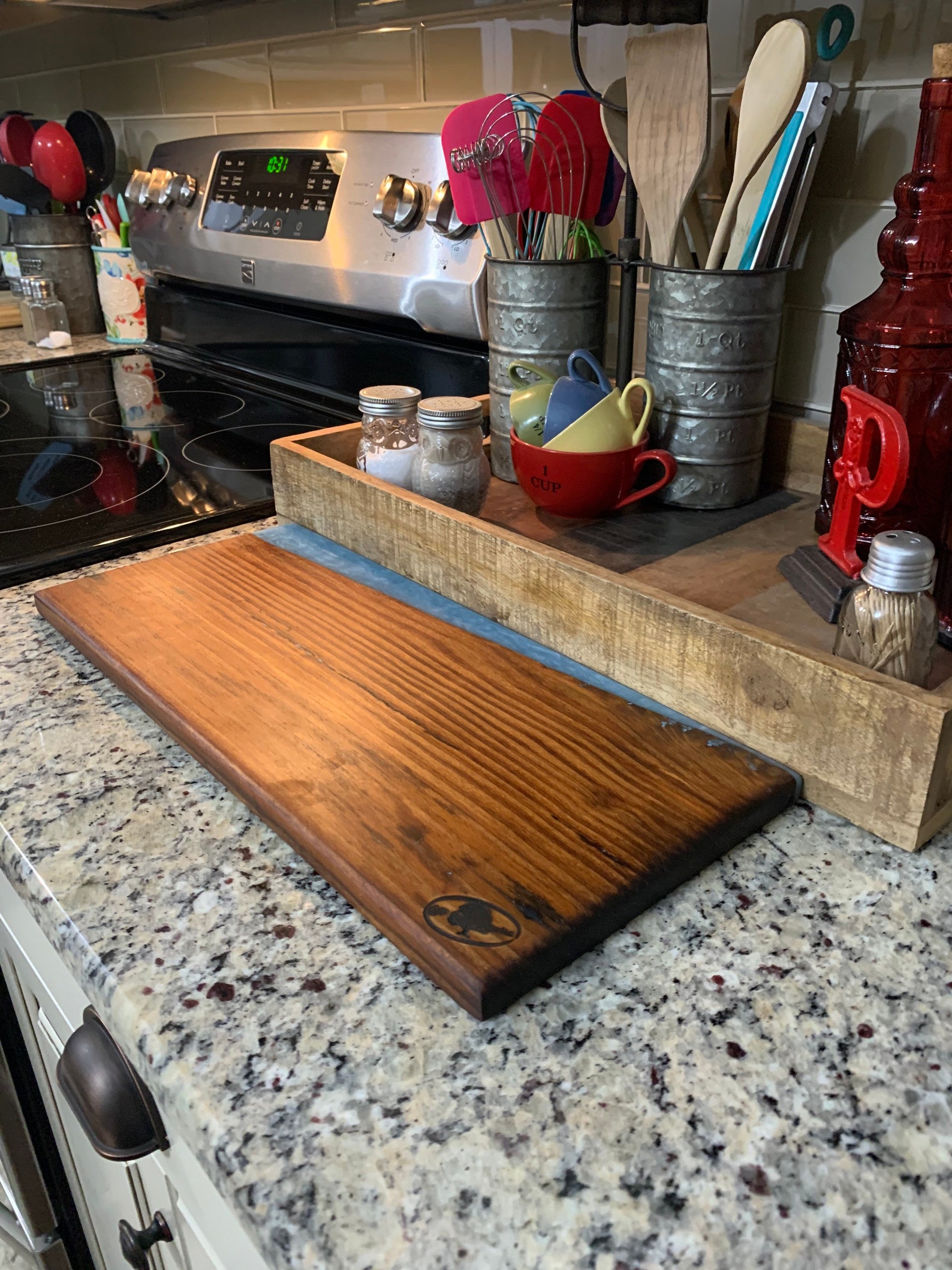Barn wood and epoxy serving tray Etsy