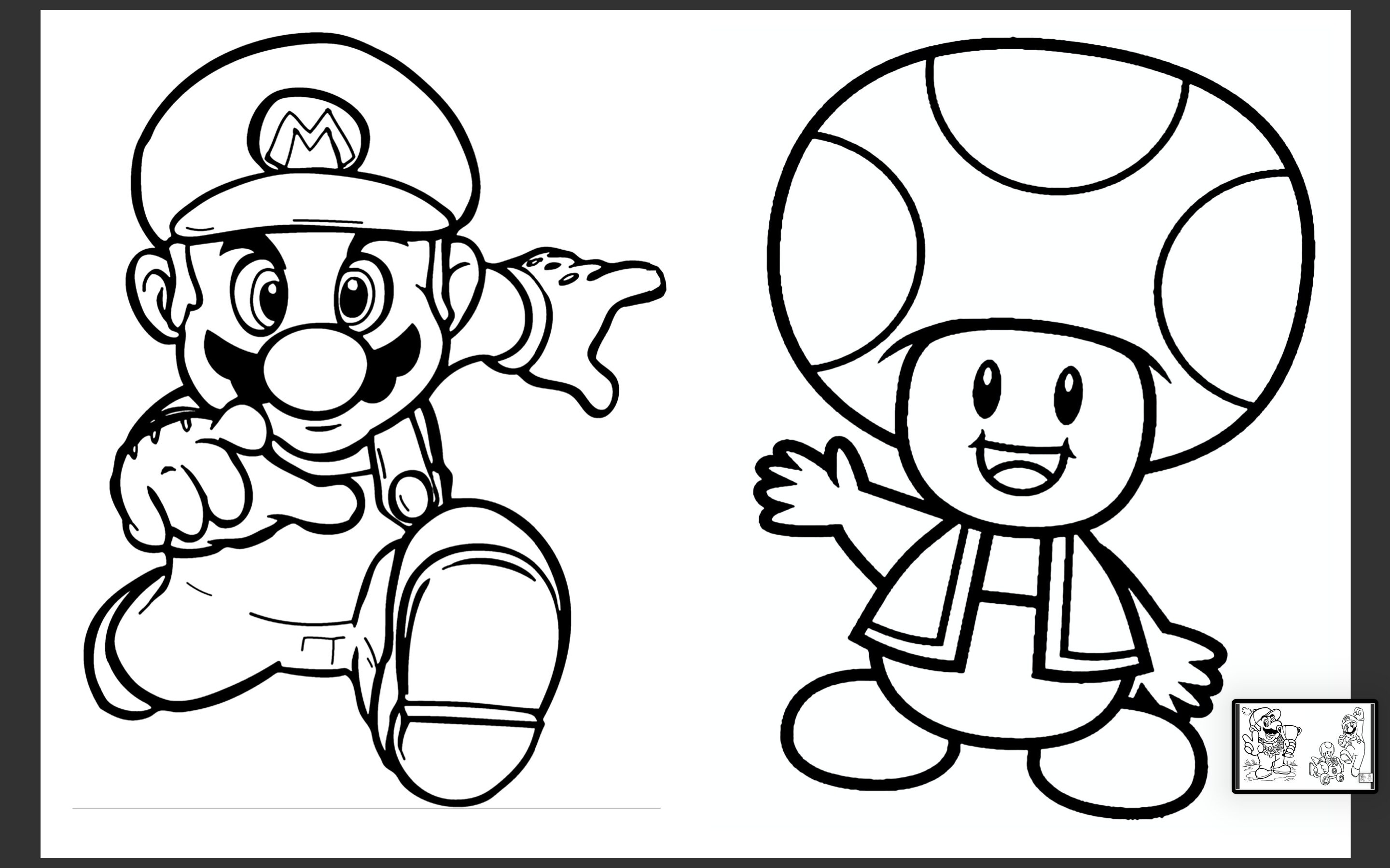 Mario Coloring Pages | Etsy