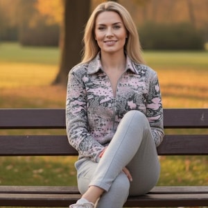 Warm Up Suits Velour Python Print Jacket with French Terry Pant (*This item runs large)