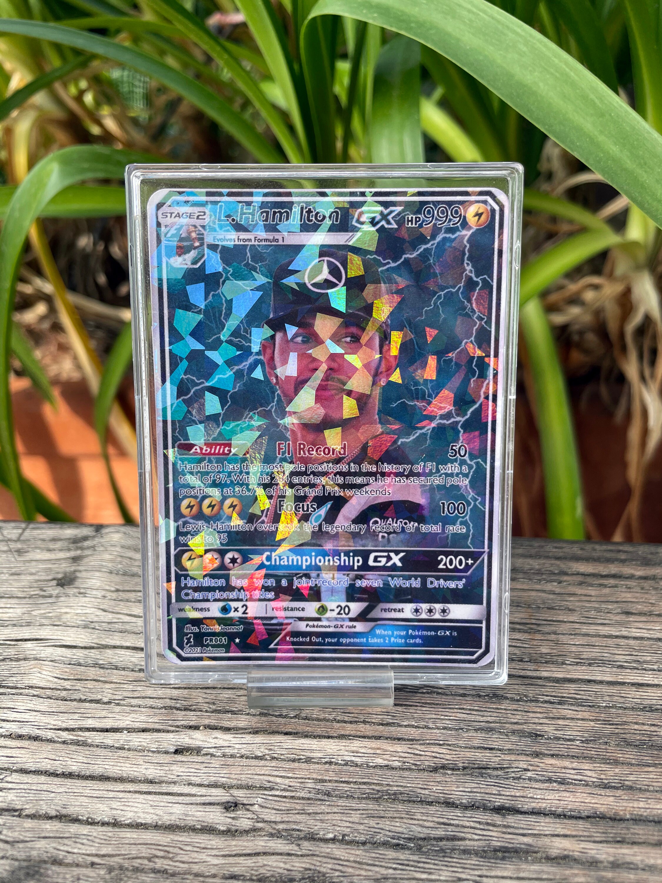 Lewis Hamilton Special Holographic Pokemon Gx Collective Etsy