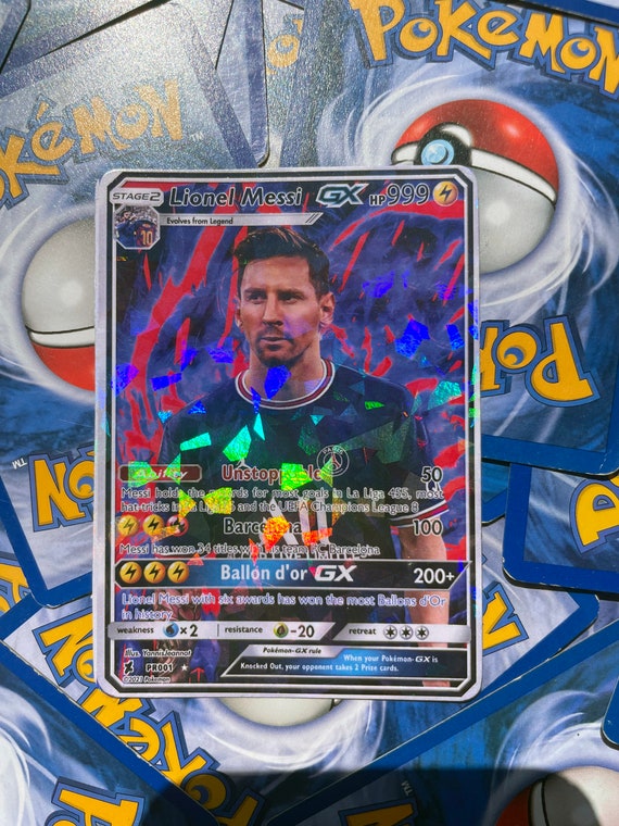 Leo Messi Psg Special Holographic Pokemon Gx Collective Etsy