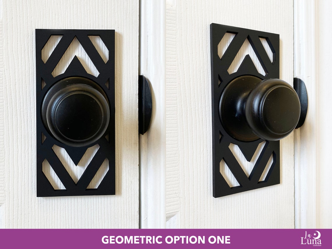 Door Handle Decorative Plates Digital Laser Ready File SVG Etsy