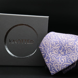 Handmade Luxury Silk Ties - Purple