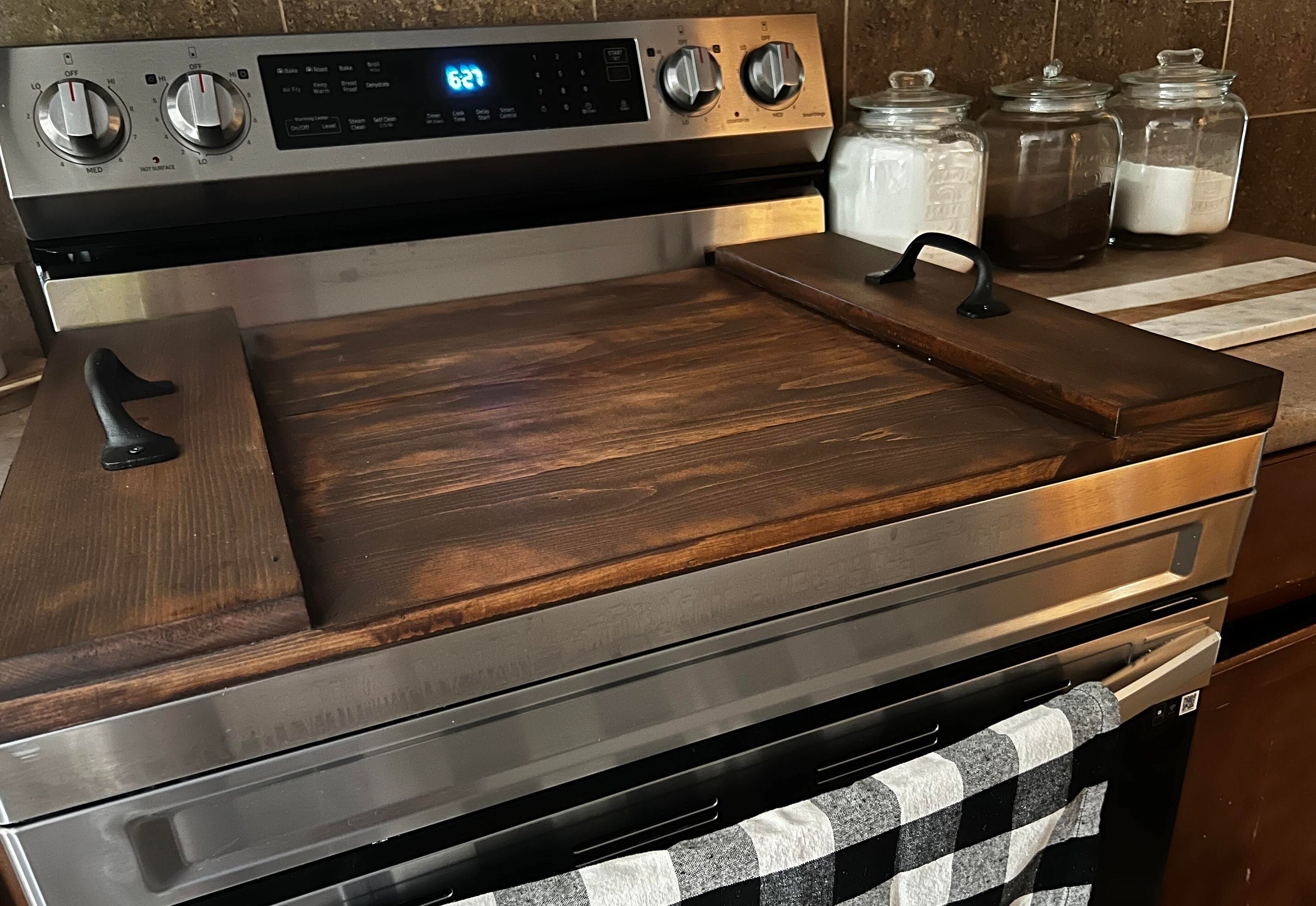 Stove Top Cover-Stove Cover-Noodle Board-Wood stove cover-Electric stove  cover-Gas stove cover-Farmhouse stove cover-kitchen decor-Gifts