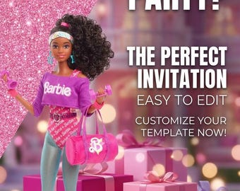 Barbie Birthday Invitation