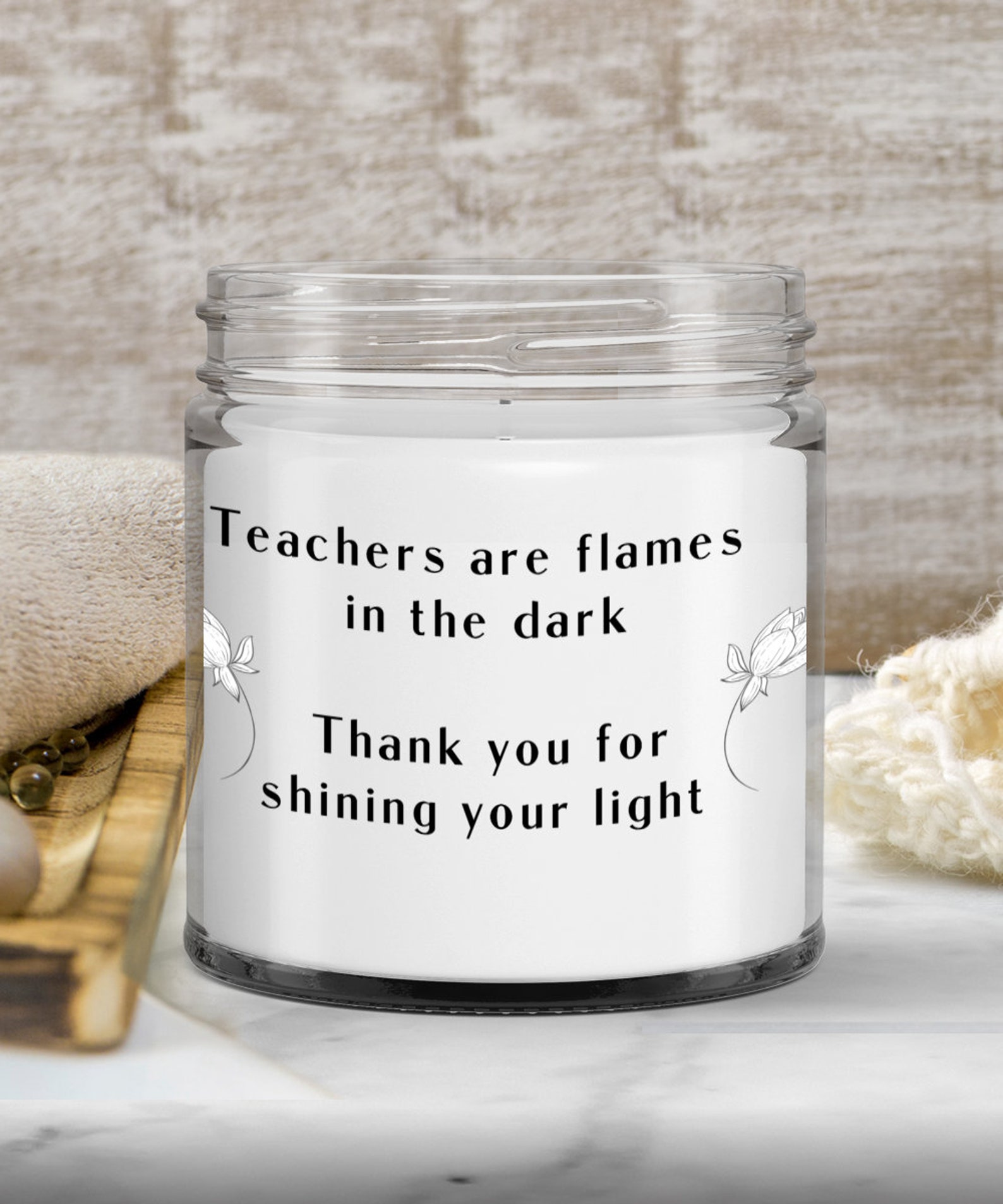 Funny Teacher Candle World's Best Teacher Sayings Etsy