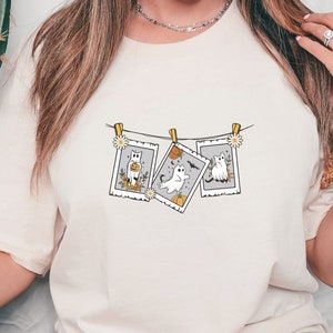 Cat Halloween Shirt, Cat Lover Shirt, Spooky Cat Shirt, Funny Halloween Shirt, Cute Ghost Shirt, Spooky Season, Halloween Vintage Shirt