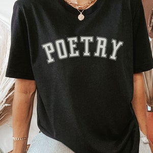 Retro Poetry Shirt, College Grad Student Gift, Literature Lover Tee, English Professor Shirt, Sonnet Haiku Poems Shirt, Creative Writer Gift