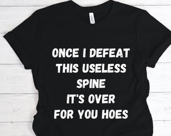 Camiseta de escoliosis, fusión espinal, regalo de cirugía de columna, concientización sobre la escoliosis, camiseta divertida de escoliosis, guerrero de la escoliosis, cirugía de espalda, columna vertebral inútil