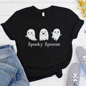 Halloween Spoonie Shirt, Cute Chronic Illness Tee, Womens Autumn Shirt, EDS Clothing, Invisible Illness Gift, Spooky Season Top, Ghost Shirt