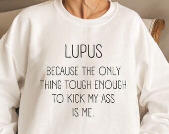 Lupus Awareness Sweatshirt: Purple Ribbon, Chronic Illness Support