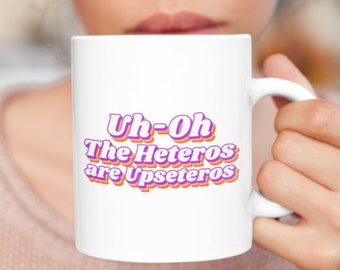 Gay Pride Mug, LGBTQ Mug, Lesbian Mug, Pansexual Mug, Coming Out Gift, Bisexual Mug, Rainbow Mug, Here and Queer, Funny LGBTQ Mug