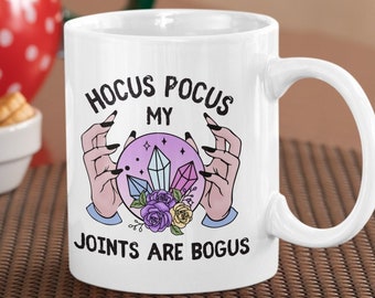 Tazza in ceramica di Halloween per chi soffre di malattie croniche, regalo per chi ha l'artrite reumatoide, tazza spettrale per la sindrome di Ehlers-Danlos, tazza per il dolore cronico, tazza per le malattie invisibili, tazza per l'artrite reumatoide