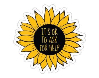 Mental Health Sticker, Therapy Sticker, Affirmation Gift, Depression Sticker, Anxiety Sticker, Self Care Gift, End Stigma, Bipolar Disorder
