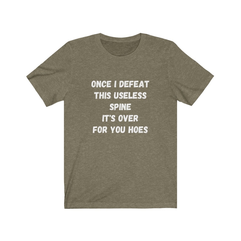 Skoliose Shirt, Spinal Fusion, Wirbelsäulen-Chirurgie-Geschenk, Skoliose-Bewusstsein, lustiges Skoliose-T-Stück, Skoliose-Krieger, Rücken-Chirurgie, unbrauchbare Wirbelsäule Heather Olive