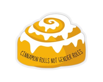 Feminist Sticker, Smash the Patriarchy, Feminism Gift, Girl Power, Women's Day, End Gender Roles, Laptop Sticker, Cinnamon Roll, For Women