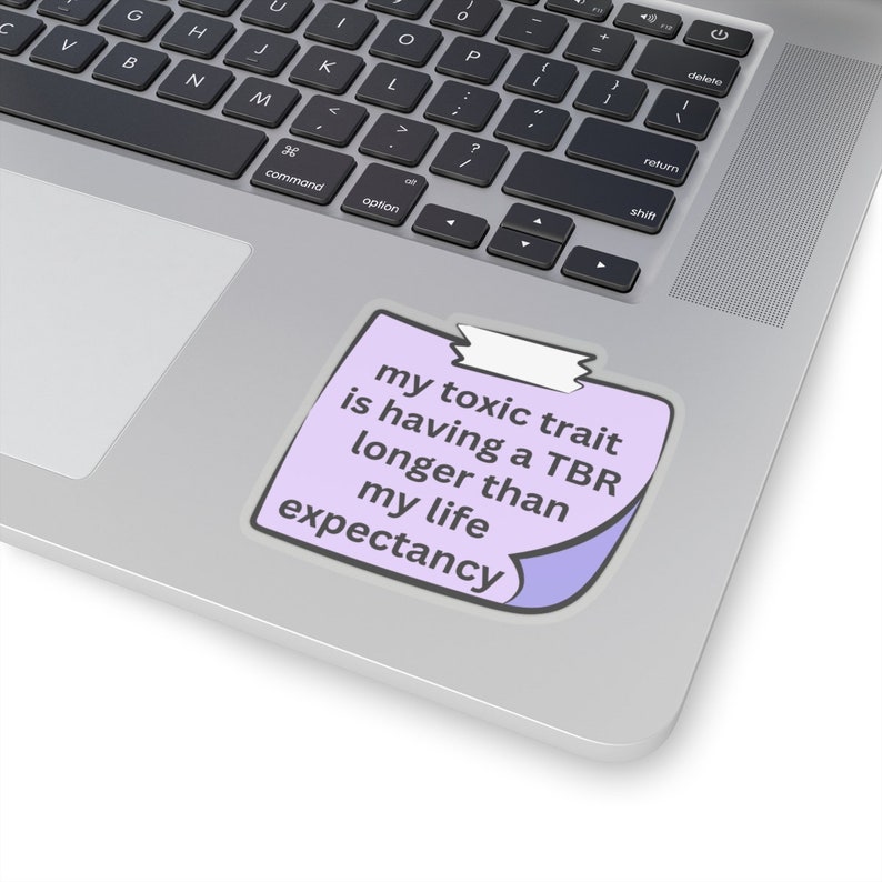Funny Bookish Sticker, Book Lover Sticker, Gift for Readers, Read More Books, Reading Addiction, Book Club Sticker, Cute TBR Stickers Bild 5